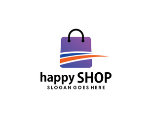 Online Shop Logo designs Template. Illustration vector graphic of pointer arrow and shop bag combination logo design concept. Perfect for Ecommerce,sale, discount or store web element. Company emblem