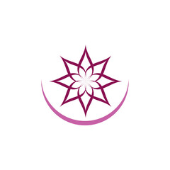 Ignite Lotus flower logo symbol