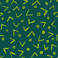 Vector Seamless Hand Drawn Scribble Pattern. Minimal Artistic Sketch Endless Print.