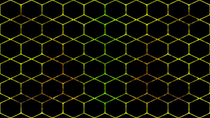 vector random hexagon, honeycomb, clover pattern background
