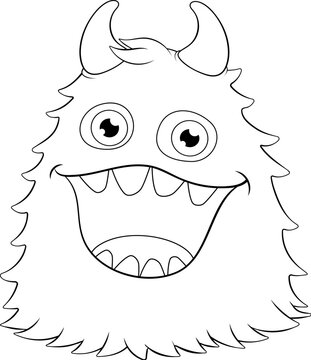 recommend clip art: A monster alien cute friendly cartoon funny character or creature mascot