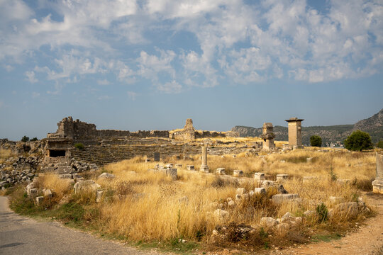 ruins of the old town country