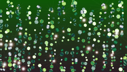 Realistic Background with Confetti of Glitter Particles. Sparkle Lights Texture. Celebration pattern. Light Spots. Star Dust. Explosion of Confetti. Design for Banner.