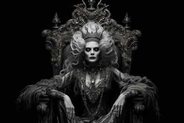 The queen of darkness on the throne