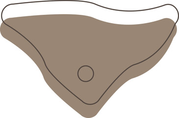 Abstract boho shape vector element