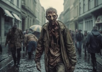 Fototapeta na wymiar The walking dead stock photo, zombie