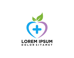 Health Care Logo Design. suitable for your health care company or hospital. healthcare minimalist design logo. stylish vector logo