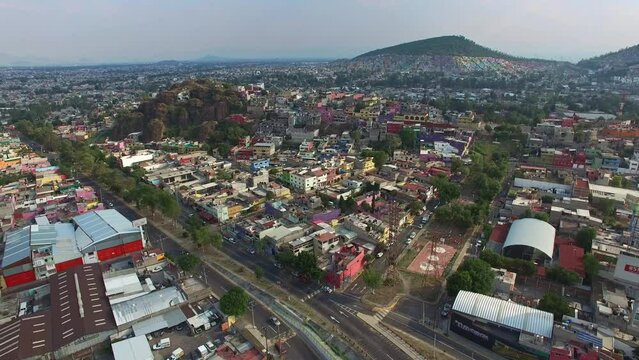 Toma a&eacute;rea de la zona norte de la Cuidad de M&eacute;xico, Ticoman.