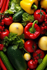 Naklejka na ściany i meble close-up food water vegetable background object green vegetarian healthy fresh organic drop. Generative AI.