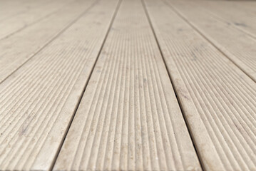 High angle view on patio boards - 624281397