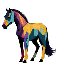 Obraz premium Transparent Geometric shaped Animal Art for Shirts