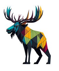 Obraz premium Transparent Geometric shaped Animal Art for Shirts