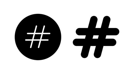 Hashtag icon vector. hashtag simbols
