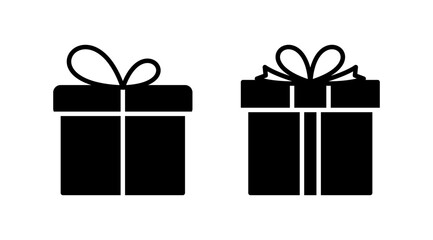 Gift icon vector. gift box icon. birthday gift