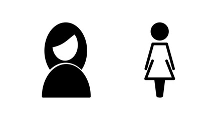 Female icon vector. toilet icon. restroom sign. gender
