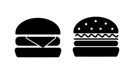 Burger icon vector. hamburger logo icon. fast food icon