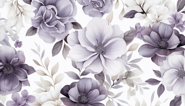 flowers pattern background © makna