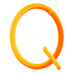 English alphabet . Helium balloons. Gold balloons for text, letter, holiday. Festive, realistic set. Letters from A to Z. Vector illustration.