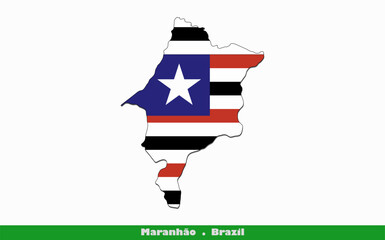 Maranhão Flag - States of Brazil (EPS)