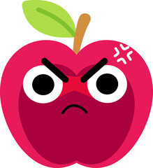 Apple Face Over Angry