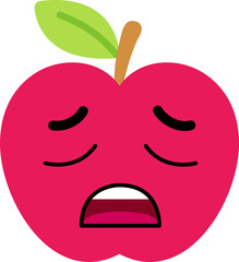Apple Face Over Sigh