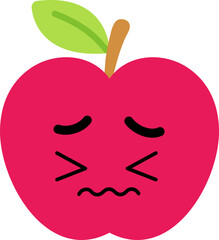 Apple Face Scared