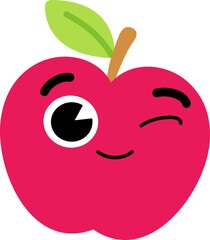 Apple Face Wink