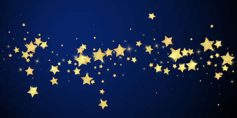 Magic stars vector overlay.  Gold stars scattered