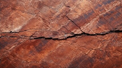 Aged Beauty: Close-Up Brown Rock Texture with Cracks, a Testament to Nature's Timeless Artistry