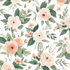 Floral pattern illustration, floral design, flower pattern image design,