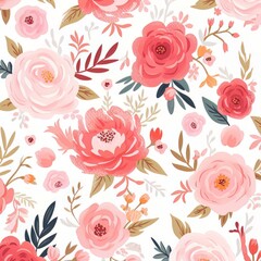 Floral pattern illustration, floral design, flower pattern image design,