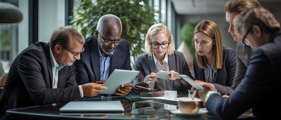 Boardroom Brainstorm: Business Professionals in Action