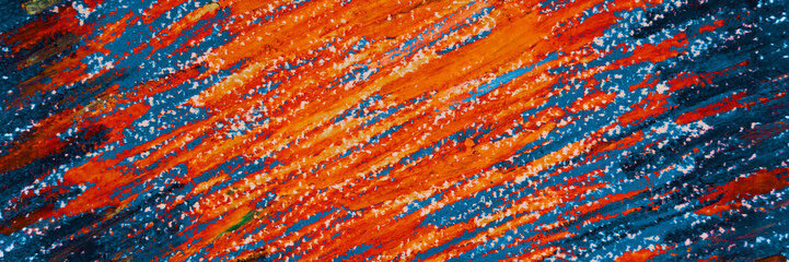 Rough surface from painting with  pastel chalks . Gradient by drawing. Aggressive Strokes,Artistic background.