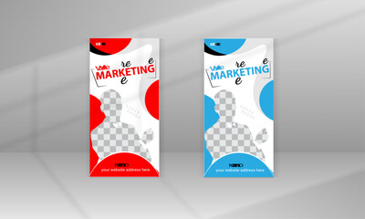 New Business Web Banner Half-page Ads Banner Template