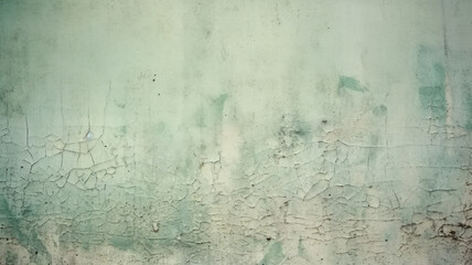 Vintage Green Concrete Wall with Tonal Painted Texture