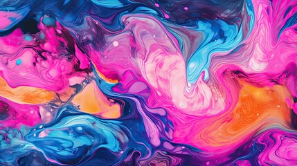 Fototapeta na wymiar Abstract art background texture, liquid texture with fluid art material, coloured wavy design, modern waves wallpaper illustration - Generative ai