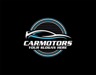 sport car logo template, Perfect logo for business related to automotive industry