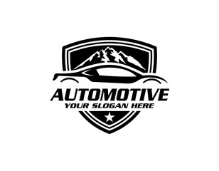 Car Garage Premium Concept Logo Design