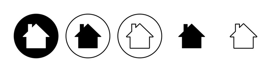 House icon set. Home icon vector