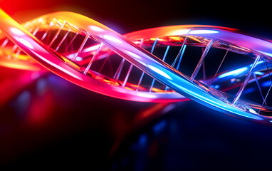 Anti aging genome editing concepts with dna molecule structure. Medical technology or biotechnology.futuristic research.generative ai images.