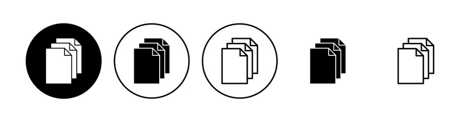 Document icon set. Paper icon. File Icon