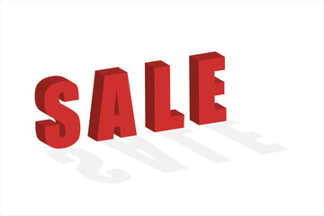 Discount in capital letters with shadow on old background  illustration