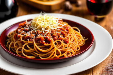 Spaghetti Bolognese, generated by artificial intelligence