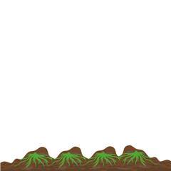 Obraz premium Germination of Seeds in the Field