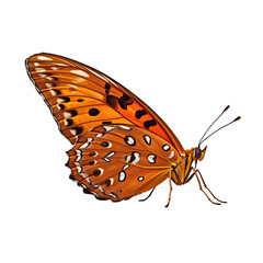 Fototapeta premium butterfly on white background Illustrations isolated PNG