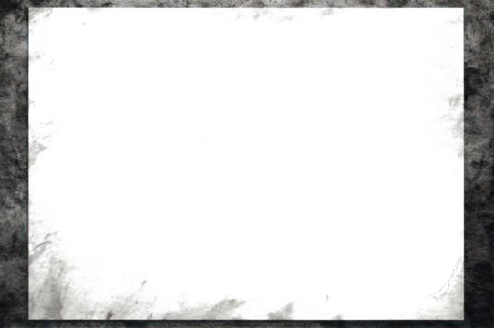 Grunge frame overlay, border with empty transparent copyspace inside