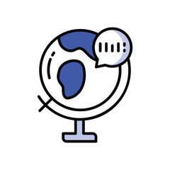 Global Logistics Icons, vector stock illustration.