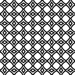 Simple repeating monochrome pattern. Abstract texture for fabric print, card, table cloth, furniture, banner, cover, invitation, decoration, wrapping.seamless repeating pattern. Black and white color.