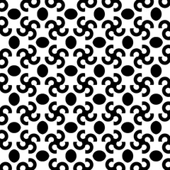 Simple repeating monochrome pattern. Abstract texture for fabric print, card, table cloth, furniture, banner, cover, invitation, decoration, wrapping.seamless repeating pattern. Black and white color.