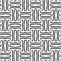 Simple repeating monochrome pattern. Abstract texture for fabric print, card, table cloth, furniture, banner, cover, invitation, decoration, wrapping.seamless repeating pattern. Black and white color.
